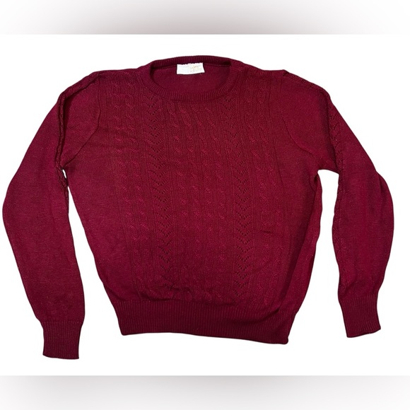 Vintage “It's Pure Gould” Brand Women’s Red knit Sweater USA - Picture 1 of 4